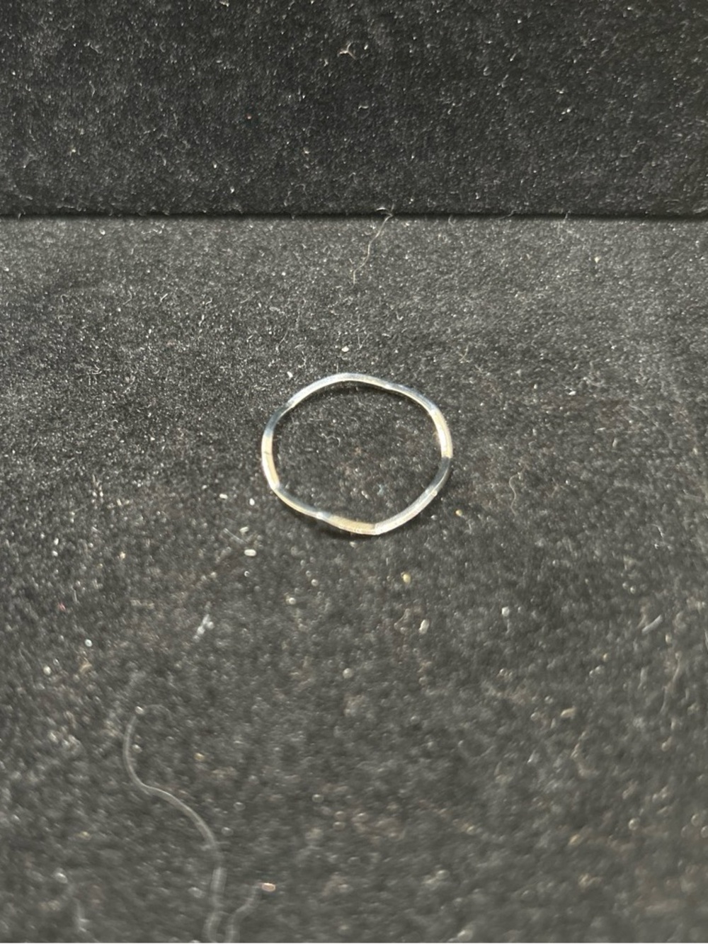 Minimalist silver color ring size 6.5